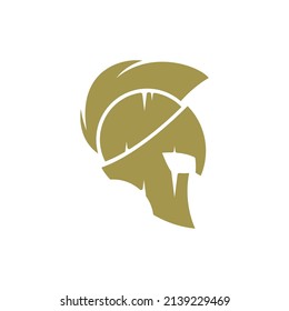 Spartan Helmet Logo design vector. Spartan Logo template