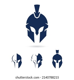 Spartan Helmet Logo design vector. Spartan Logo template