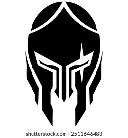 spartan helmet logo design warrior