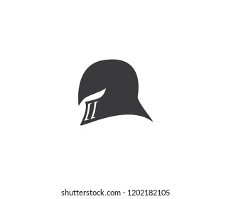 Spartan helmet logo illustration