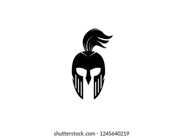 Spartan helmet logo template