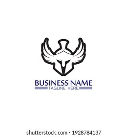 Spartan helmet logo template vector icon design, head of soldier  vintage design illustration