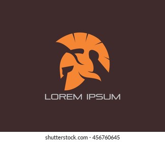 Spartan Helmet Logo Vector