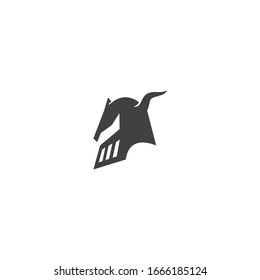 Spartan helmet logo vector design