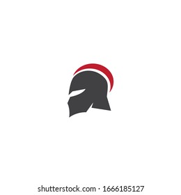 Spartan helmet logo vector design