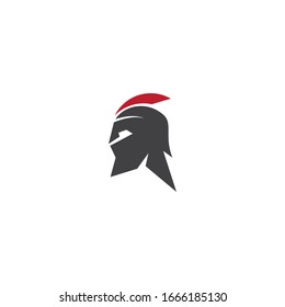 Spartan helmet logo vector design