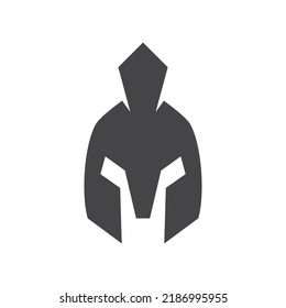 Spartan helmet logo vector design