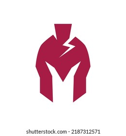 Spartan helmet logo vector design