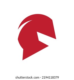 Diseño vectorial del logotipo del casco espartano