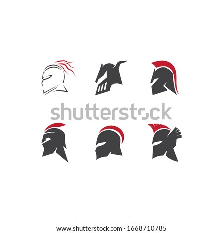 Spartan helmet logo vector design