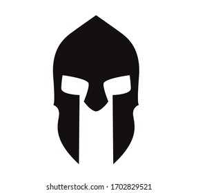 spartan helmet logo vector illustration