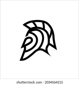 Vektorbild des Spartan-Helm-Logos
