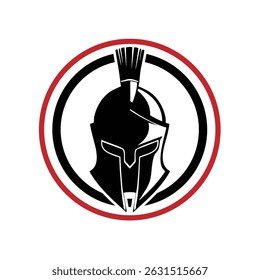 Spartan helmet logo. Warrior logo spartan helmet.