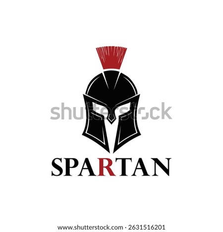 Spartan helmet logo. Warrior logo spartan helmet.