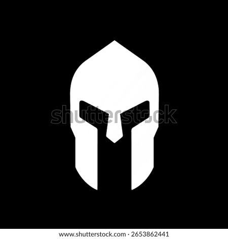Spartan helmet Logo. Warrior logo Spartan helmet