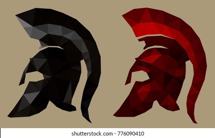 Spartan Helmet Polygon