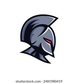 Spartan helmet with red plume and cape suitable for warriorthemed designs, history projects, educational resources, logo, and sports team logos.