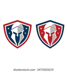 Spartan Helmschutz für Sicherheit Business Logo Design