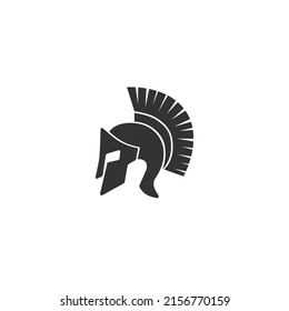 Spartan Helmet Silhouette Helmet Icon Black Stock Vector (Royalty Free ...