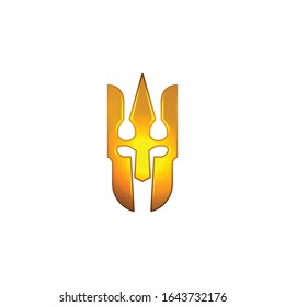 spartan helmet. Template Vector Illustration. Isolated On White Background