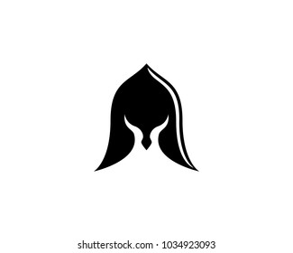 Spartan helmet vector icon
