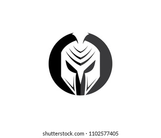 Spartan helmet vector icon