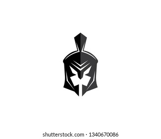Spartan helmet vector icon