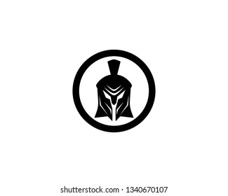 Spartan helmet vector icon