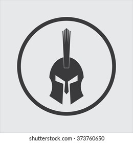 Spartan Helmet Vector Icon