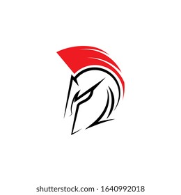 Spartan helmet vector icon illustration design