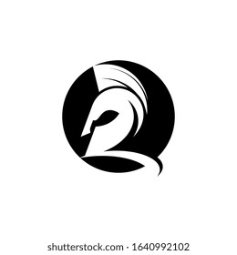 Spartan helmet vector icon illustration design