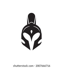 Spartan helmet vector icon illustration design