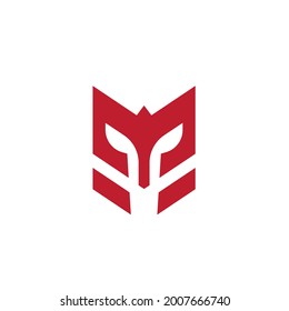 Spartan helmet vector icon illustration design