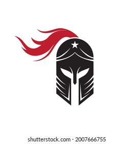 Spartan helmet vector icon illustration design