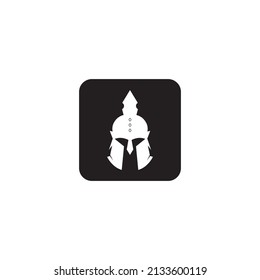 Spartan helmet vector icon ,illustration design template.