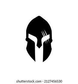 spartan helmet vector icon isolated. simple icon eps10