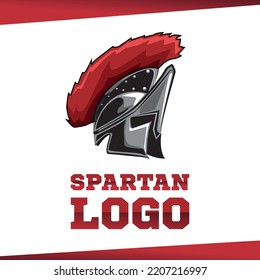SPARTAN HELMET VECTOR ILLUSTRATION GLADIADOR ROMAN ICON LOGO