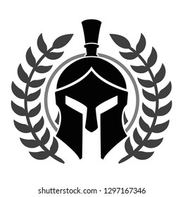 Spartan Helmet Warrior Icon Vector Silhouette Stock Vector (Royalty ...