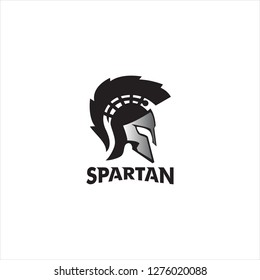 spartan helmet warrior logo