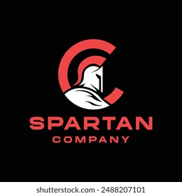 Spartan Helmet Warrior Logo Vector, Gladiator Emblem Icon Symbol, Mascot Creative Vintage Graphic Design