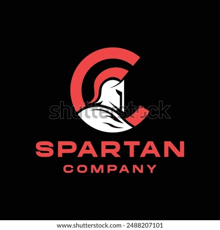 Spartan Helmet Warrior Logo Vector, Gladiator Emblem Icon Symbol, Mascot Creative Vintage Graphic Design