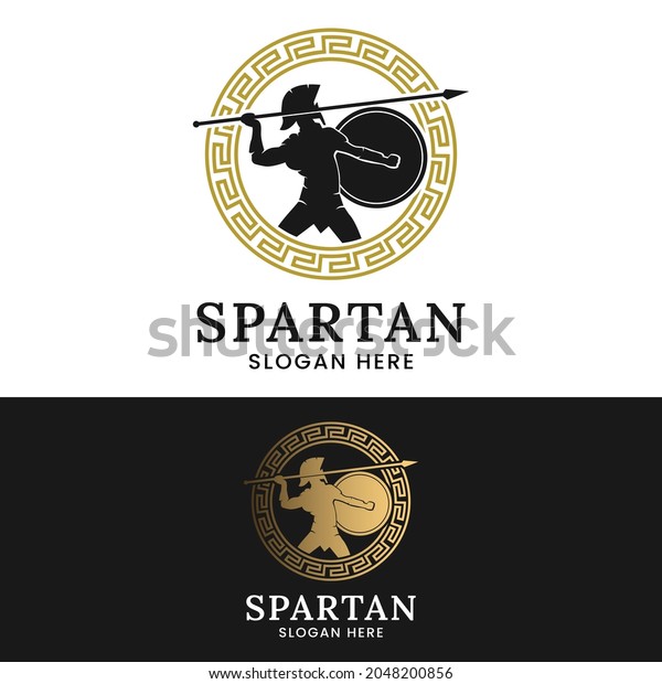 Spartan Hero Achilles Ares Greek Mythology Logo\
Design Template. Suitable for General Business Brand Company\
Corporate Logo Design.