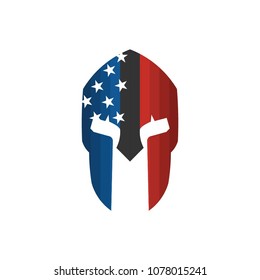 spartan hero logo template