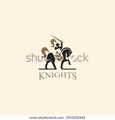 Spartan Horses Logo Design Template