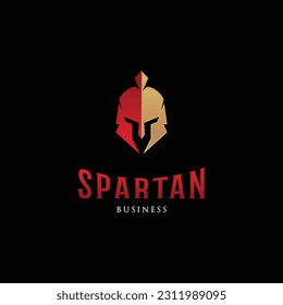Plantilla de diseño de logotipo de icono espartano