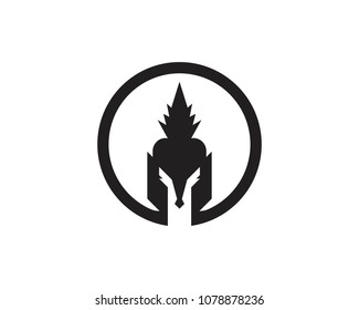 Spartan icon logo design vector illustration