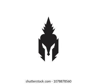 Spartan icon logo design vector illustration