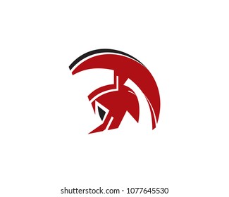 Spartan Icon Vector Logo Template Illustration Design