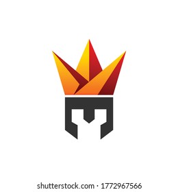 Logo-Vorlage für Spartan-Königsdesign