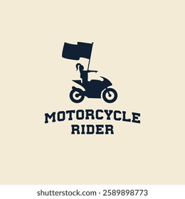 Spartan knight ride motorcycle logo vector icon sign symbol illustration. Motorcycle club t shirt design